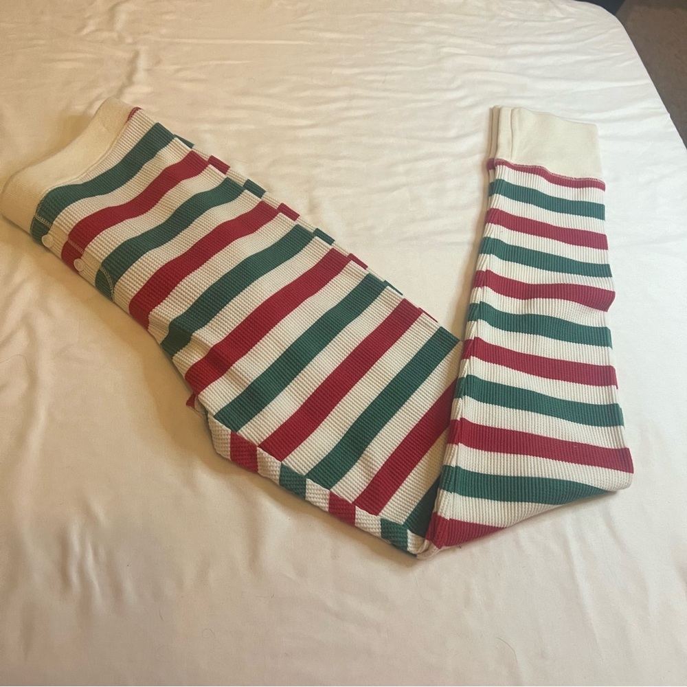 Old Navy Ribbed Striped Leggings Small Christmas Holiday Lounge Pajama Pants